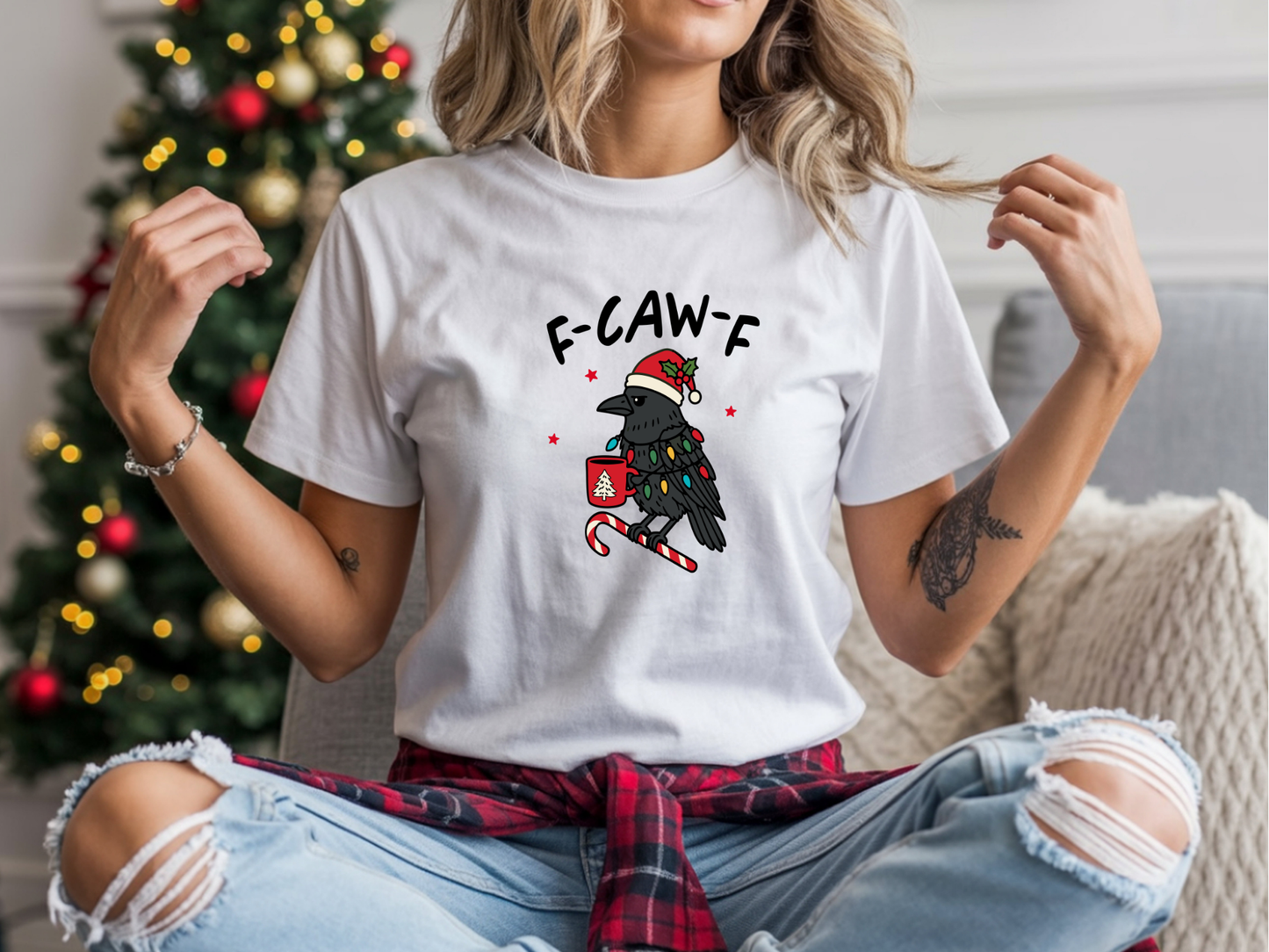 F-Caw-F Christmas T-Shirt